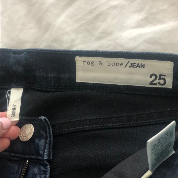 Rag and Bone Distressed Skinny Jeans - Picture 8 of 9